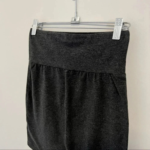 Aritzia Talula Dark Grey High Waist Bodycon Mini  Skirt - Picture 4 of 8